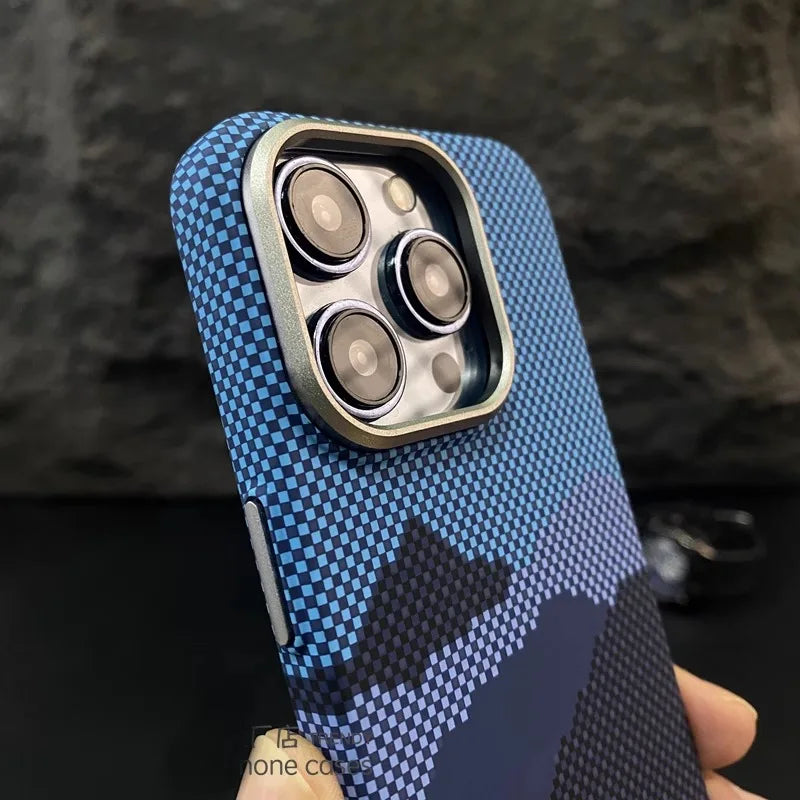 Kevlar Textured Phone Case: MagSafe Compatible