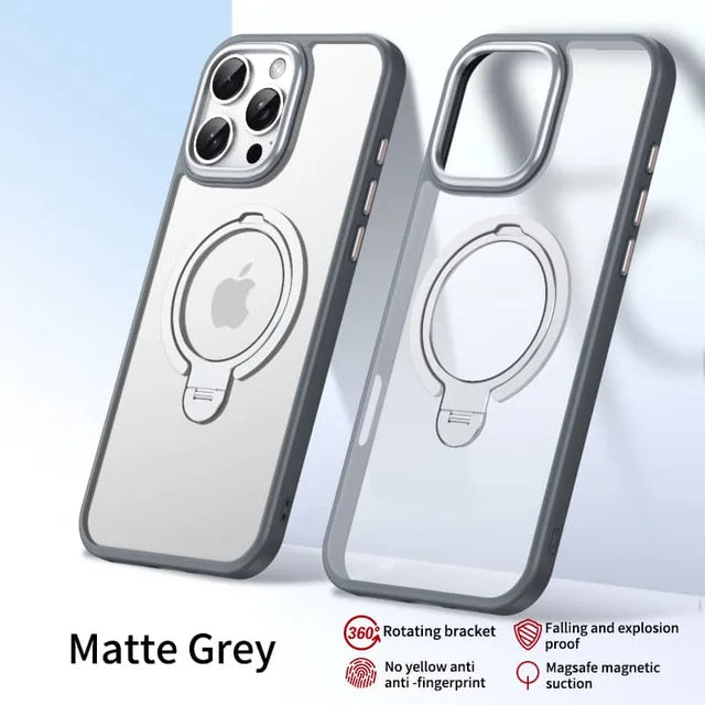 DualMagnetic Ring Stand Phone Case