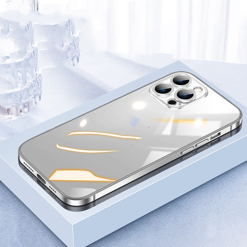 Metal Frame Transparent Phone Case Lens Cover