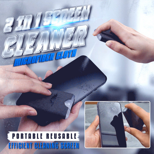 2 In 1 Screen Cleaner Microfiber Cloth