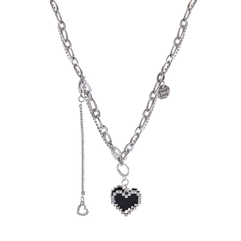 Black Heart Necklace