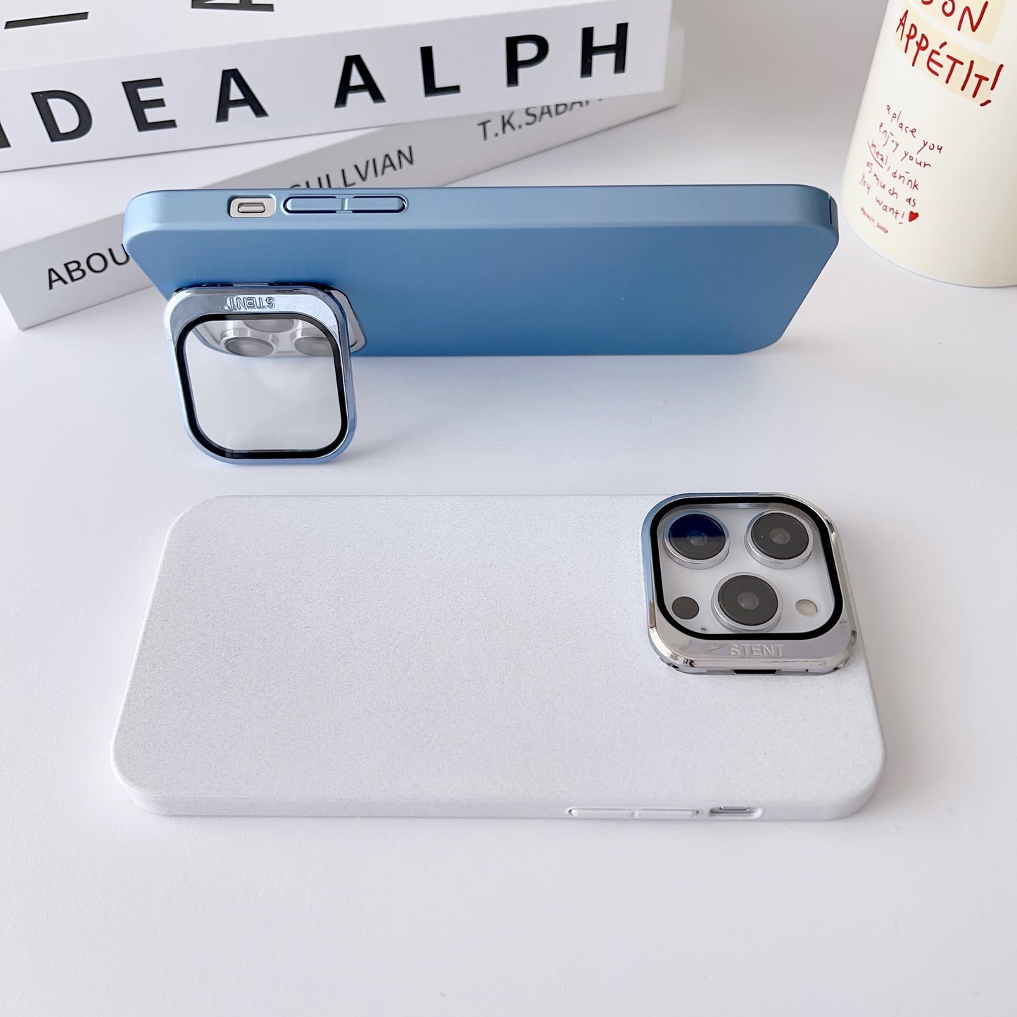 INVISIBLE KICKSTAND & LENS PROTECTOR ULTRA THIN IPHONE CASE