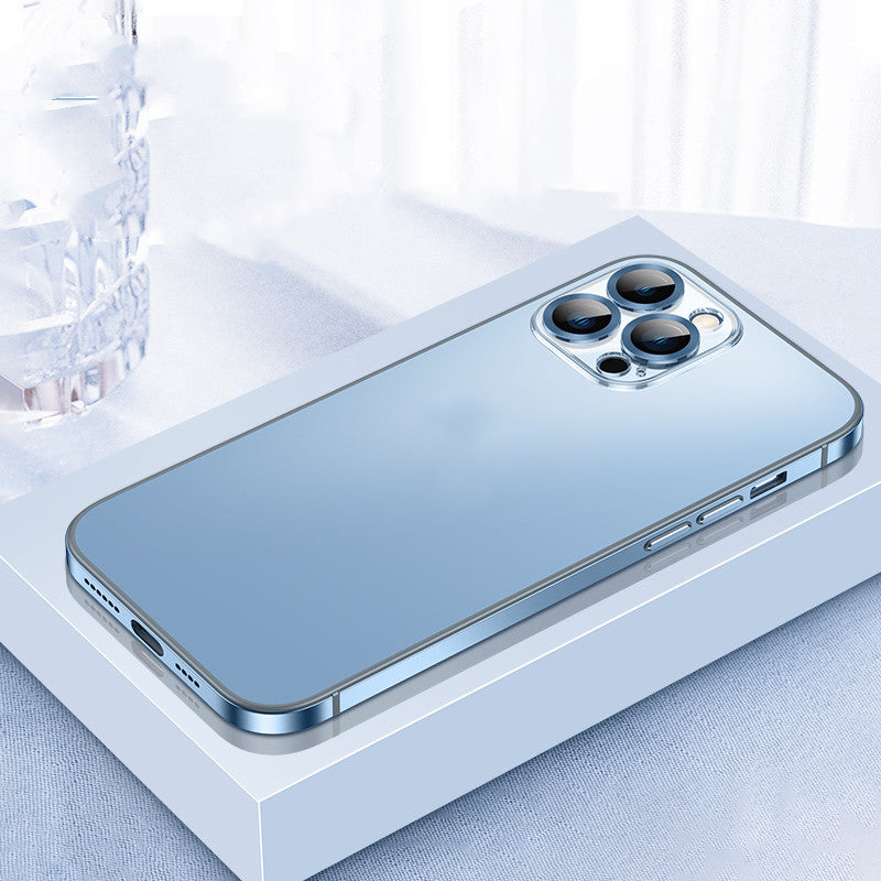 Metal Frame Transparent Phone Case Lens Cover