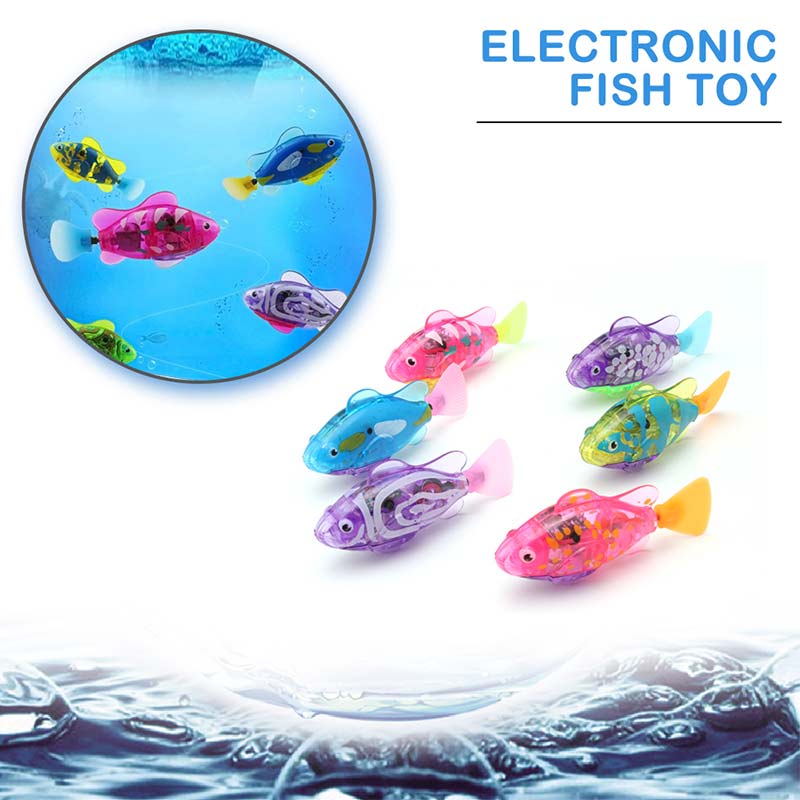 4pcs Swimming Activated Fish Bath