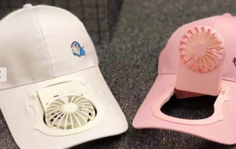 USB Charging Fan Baseball Cap