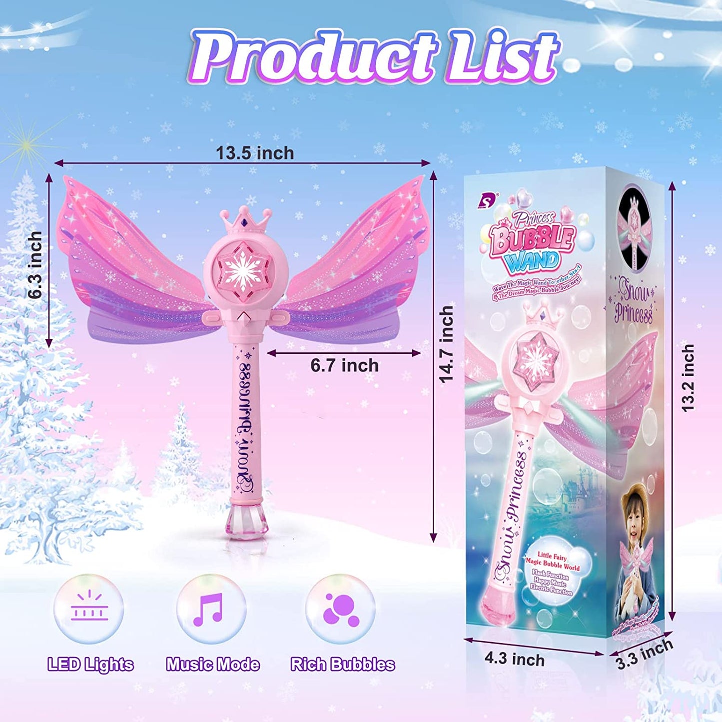 Princess Wand Bubble Machine