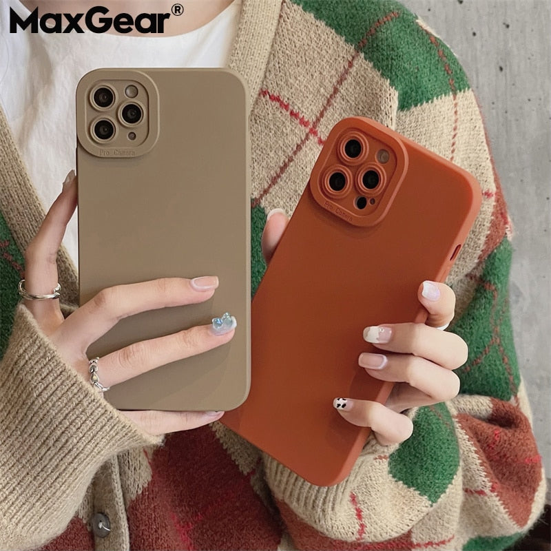 Earth Tones Camera Lens Protection Phone Case