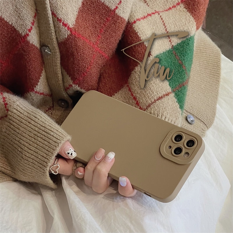 Earth Tones Camera Lens Protection Phone Case
