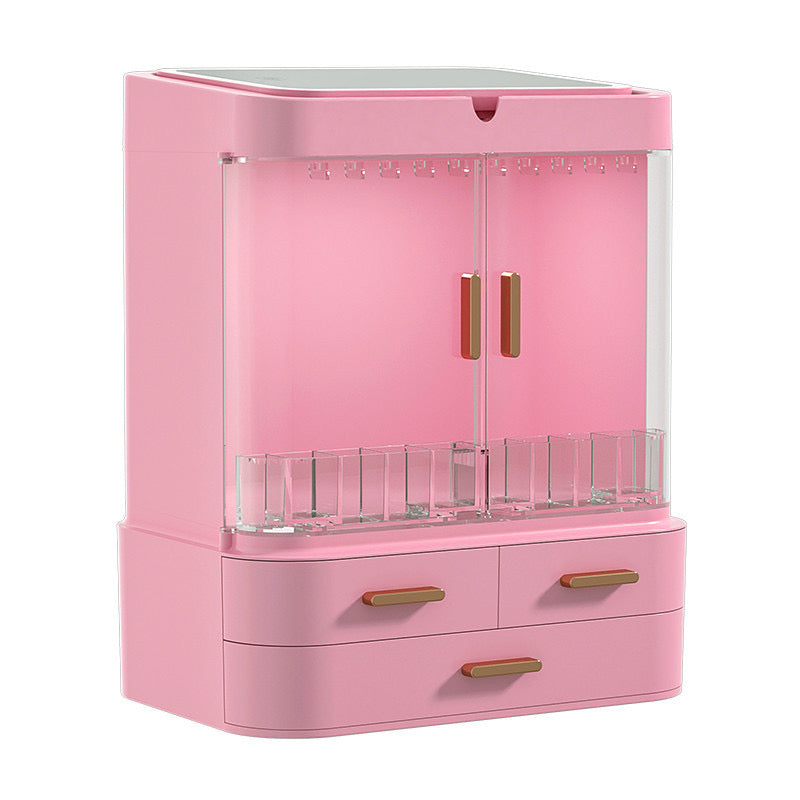 Makeup Organizer With LED Mirror