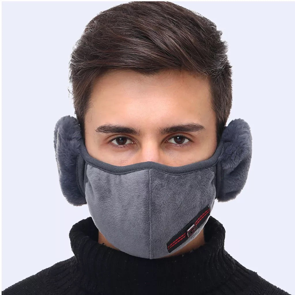 Warm Velvet Earmuffs Face Cover