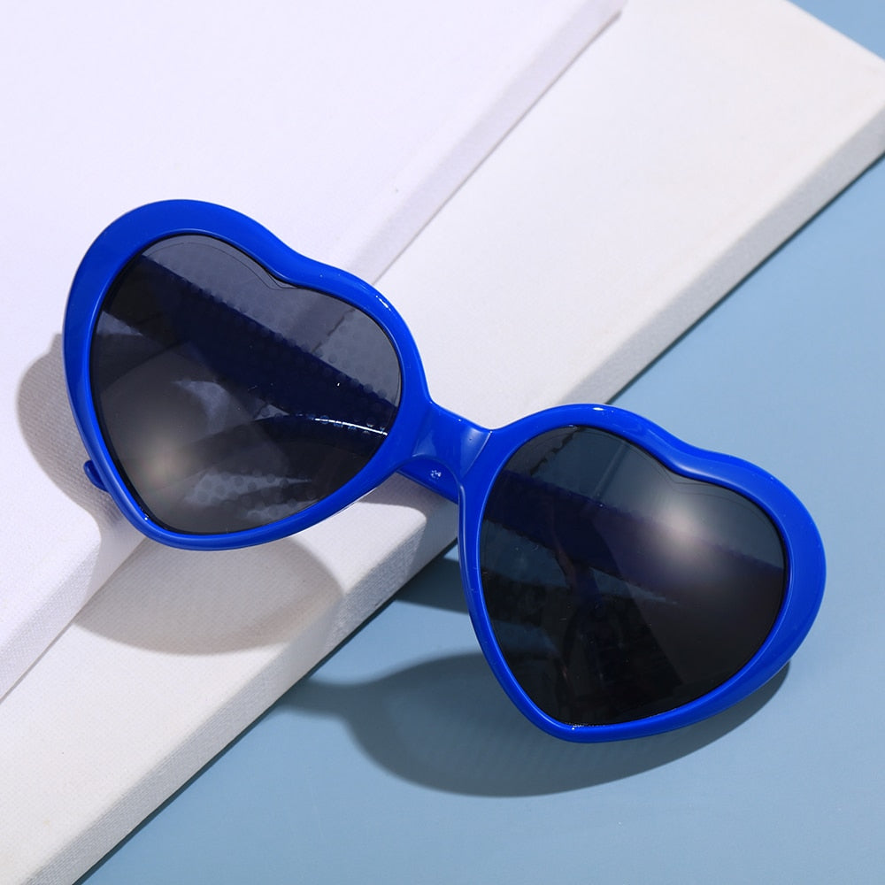 Love Heart Shaped Diffraction Glasses