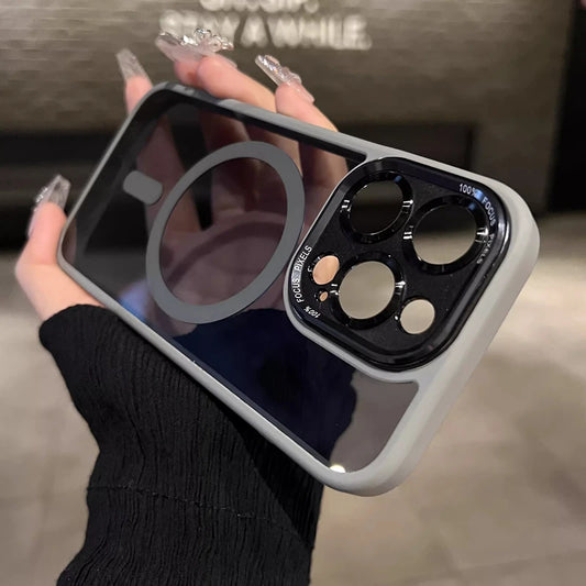 Acrylic Shockproof Magnetic iPhone Case