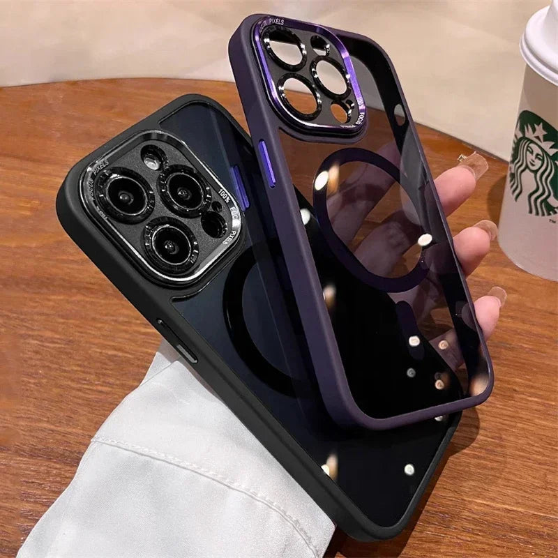 Acrylic Shockproof Magnetic iPhone Case