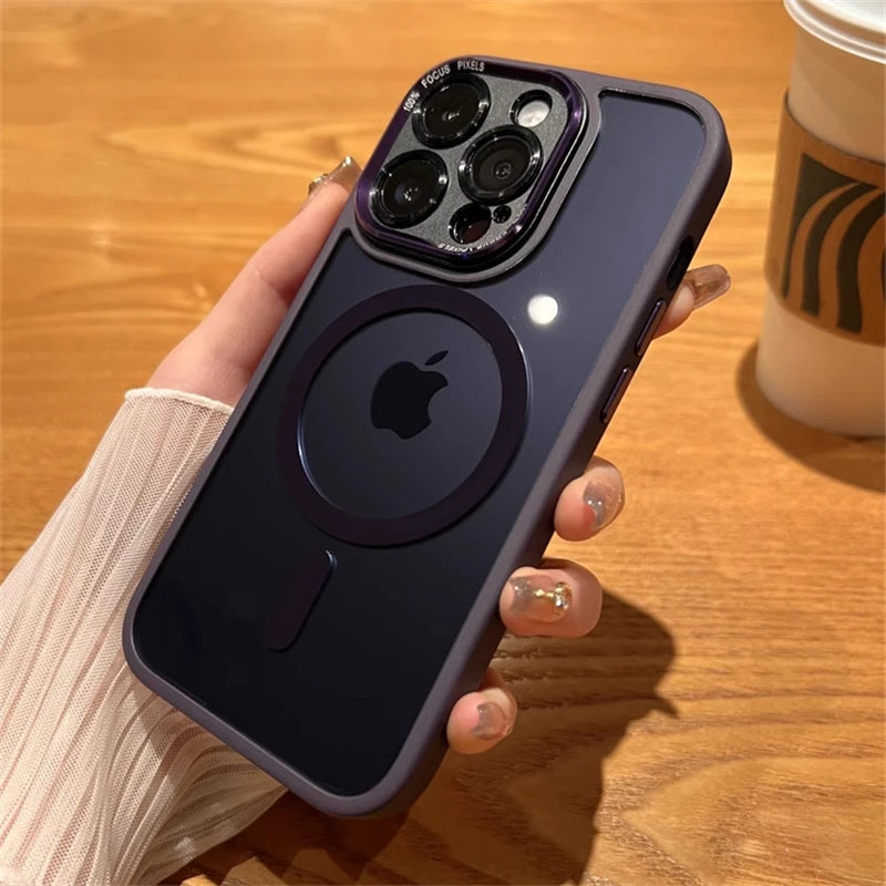 Acrylic Shockproof Magnetic iPhone Case
