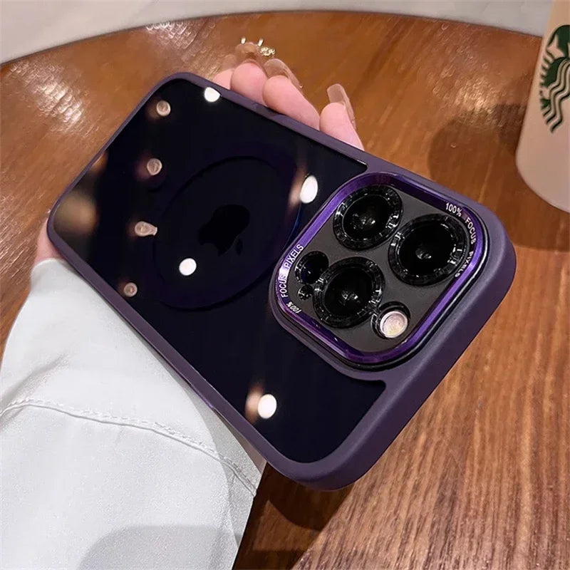 Acrylic Shockproof Magnetic iPhone Case