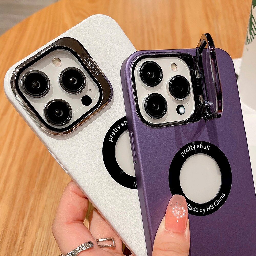 Lens Cover Stand Logo iPhone Case
