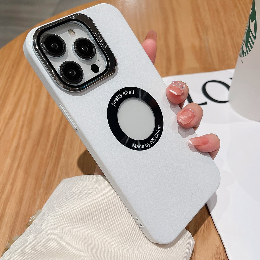 Lens Cover Stand Logo iPhone Case
