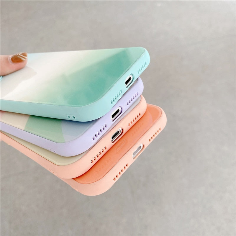 Gradient Tempered iPhone Case