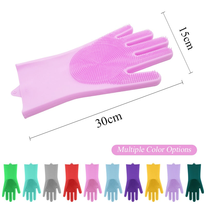 Magic Pet Grooming Silicone Gloves