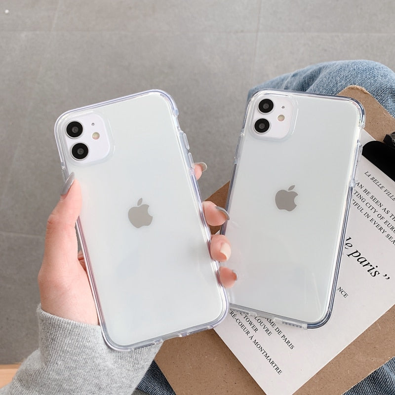 Transparent Shockproof Case For iPhone