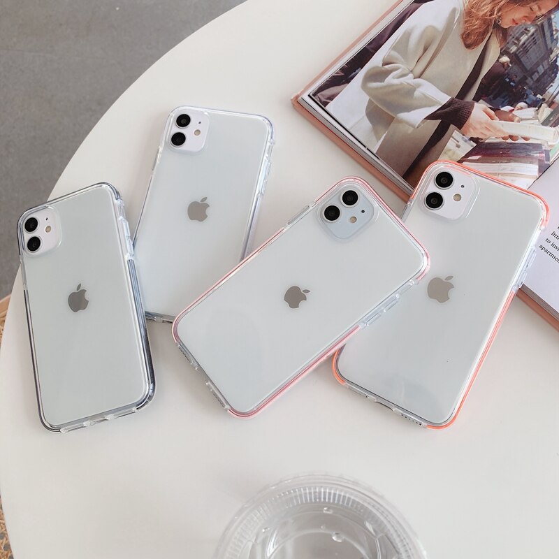 Transparent Shockproof Case For iPhone