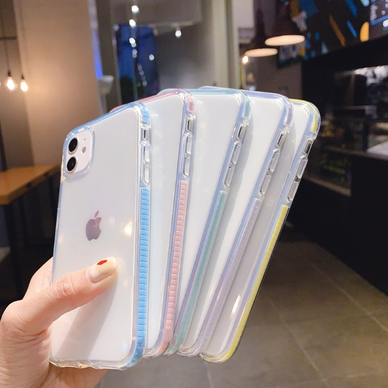 Transparent Shockproof Case For iPhone