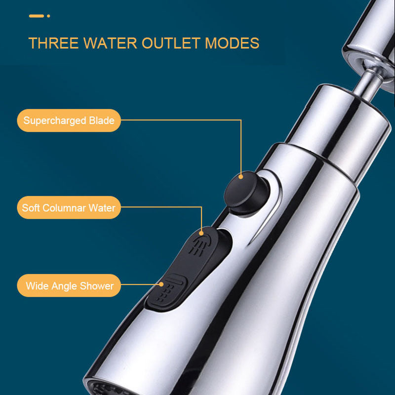 Universal Rotation 3 Way Kitchen Faucet