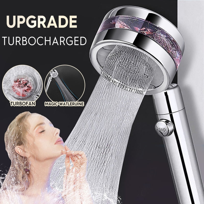 Turbo Fan Booster Shower Head