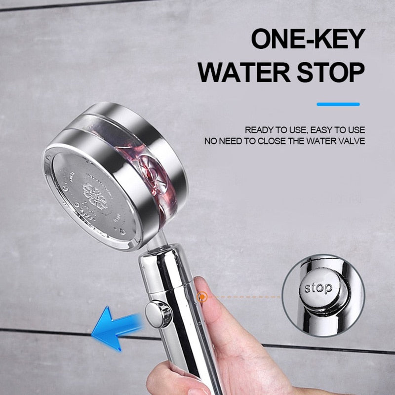 Turbo Fan Booster Shower Head