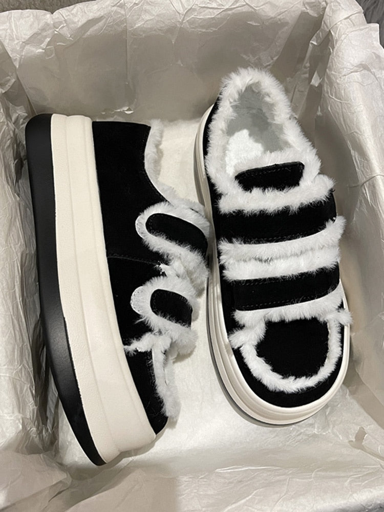 Women's Fur Plush Thick Bottom Shoes