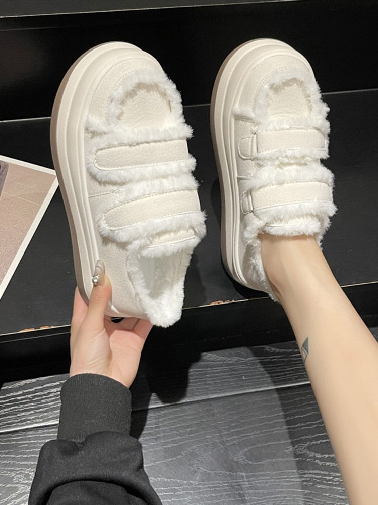 Women's Fur Plush Thick Bottom Shoes