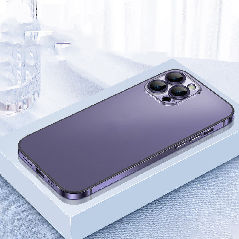 Metal Frame Transparent Phone Case Lens Cover