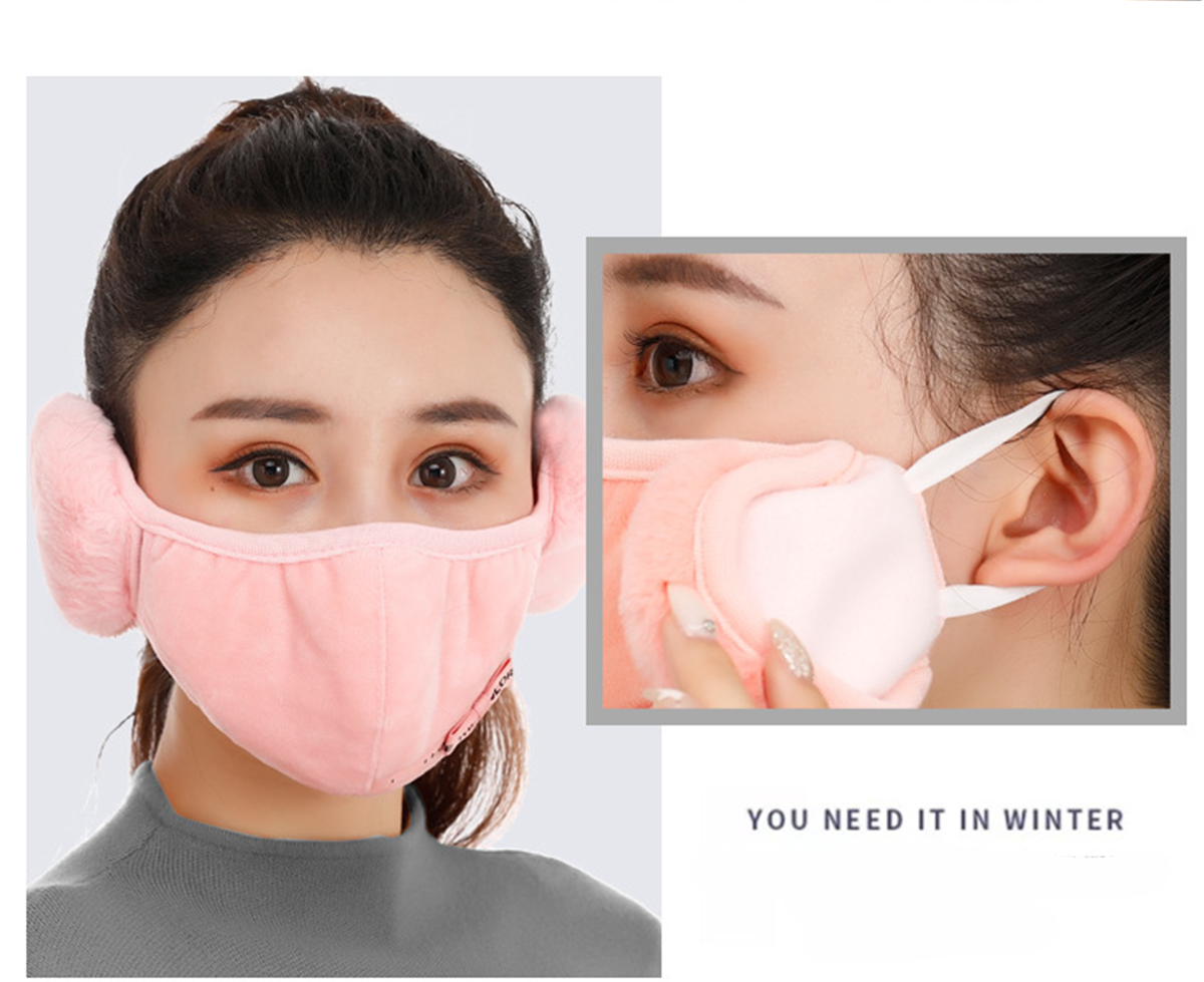 Warm Velvet Earmuffs Face Cover