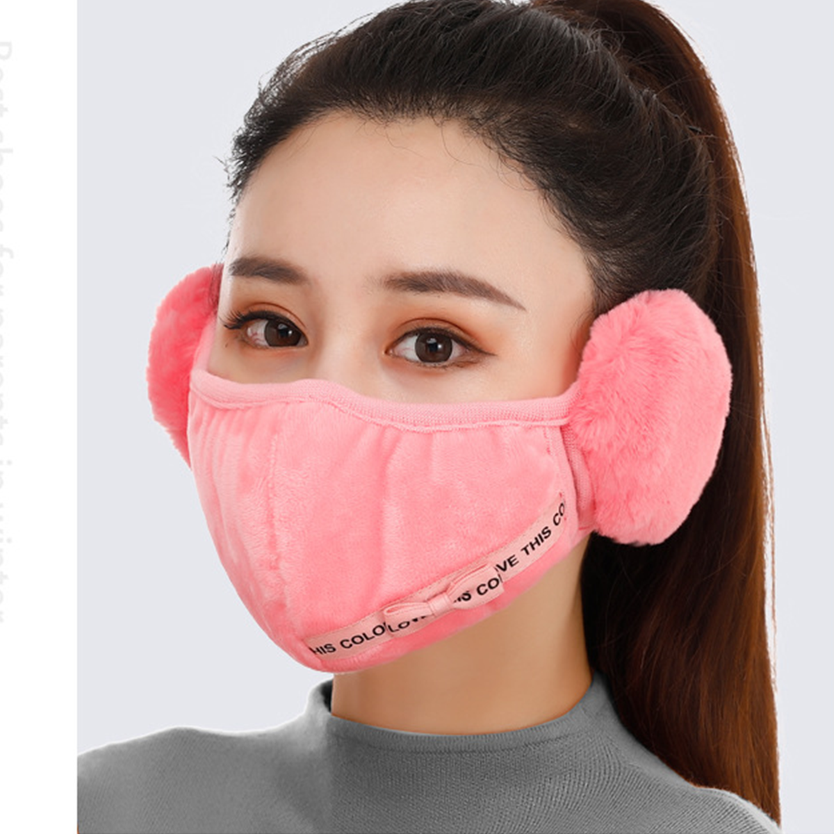 Warm Velvet Earmuffs Face Cover