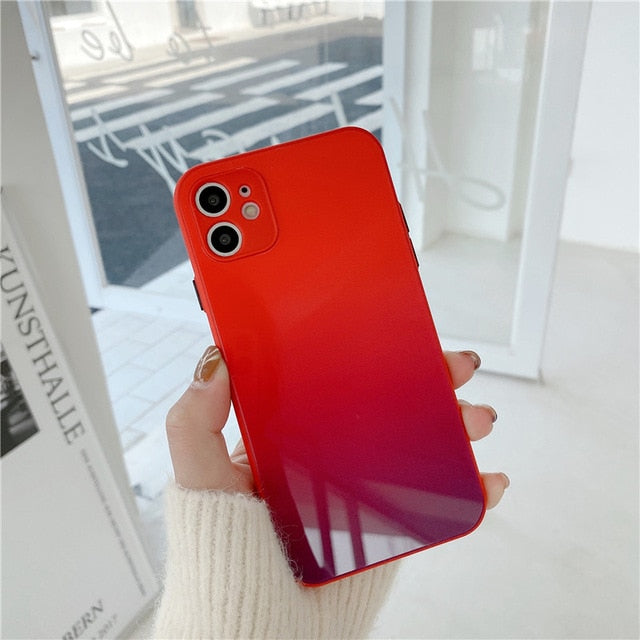 Gradient Tempered iPhone Case