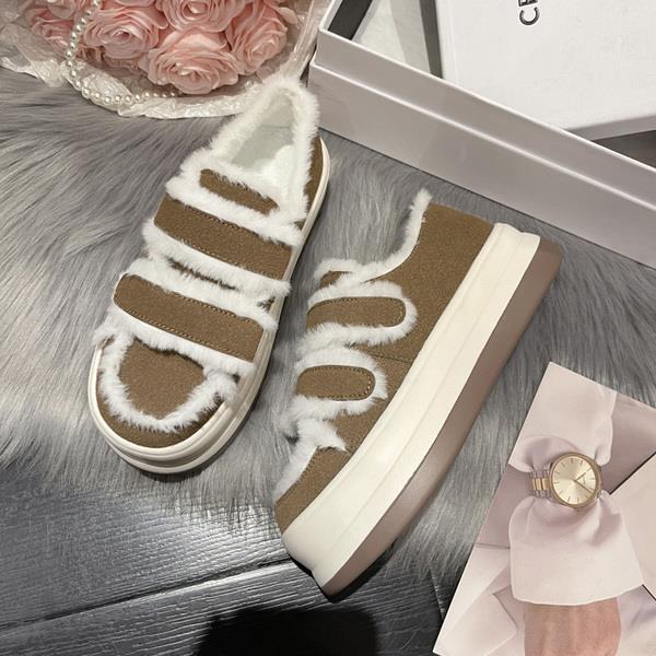 Women's Fur Plush Thick Bottom Shoes