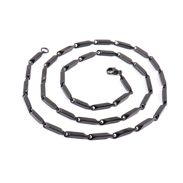 Men's Rhombus Punk Necklace Stainless Steel