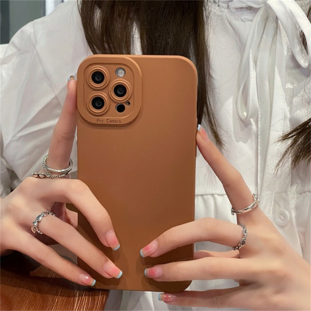 Earth Tones Camera Lens Protection Phone Case