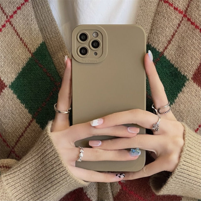 Earth Tones Camera Lens Protection Phone Case