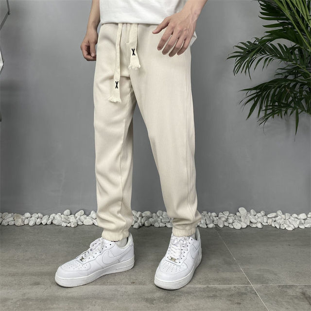 Ice Silk Cuffed Breathable Pants