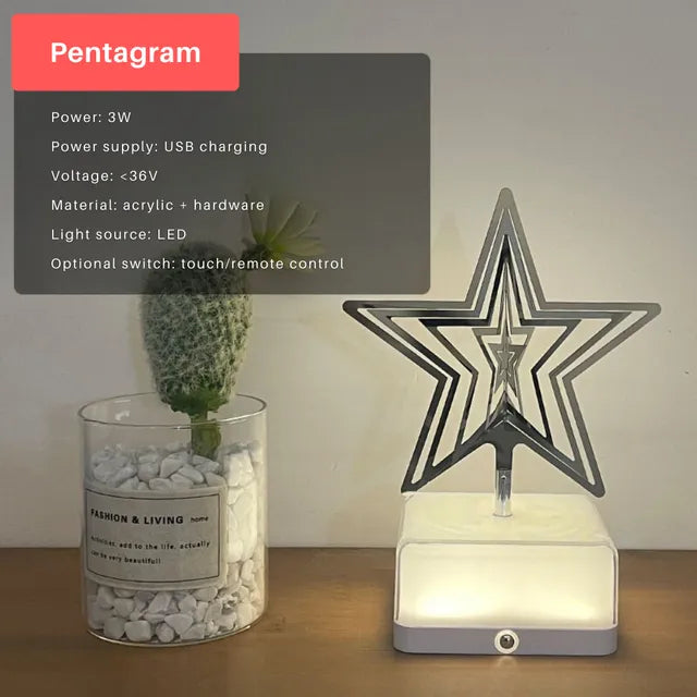 3D Metal Wind Spinner Lamp