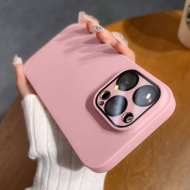 Matte Hard PC Camera Lens Film iPhone Case