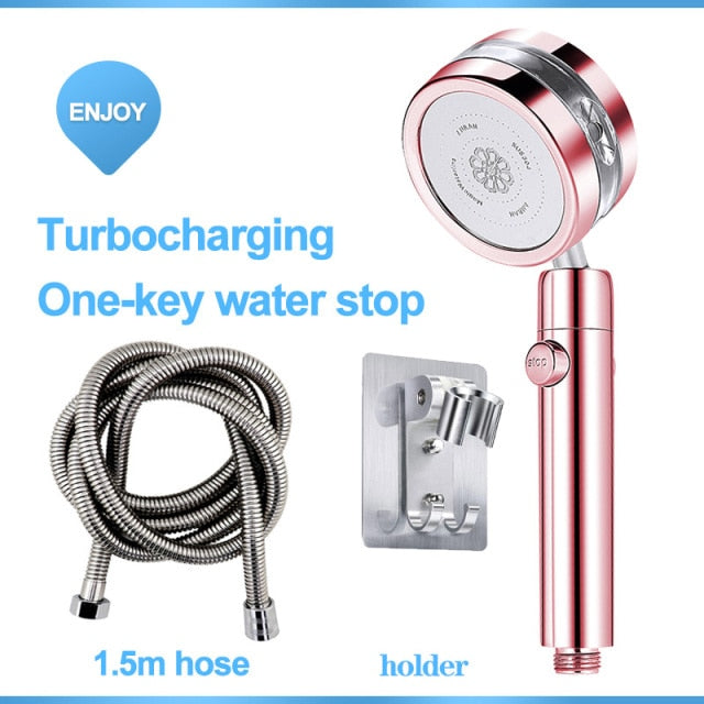 Turbo Fan Booster Shower Head