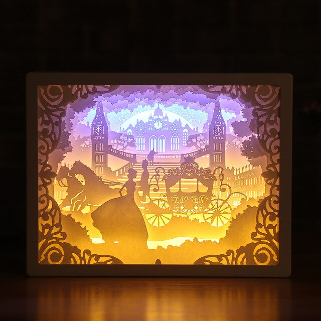 3D Paper Carving Night Light