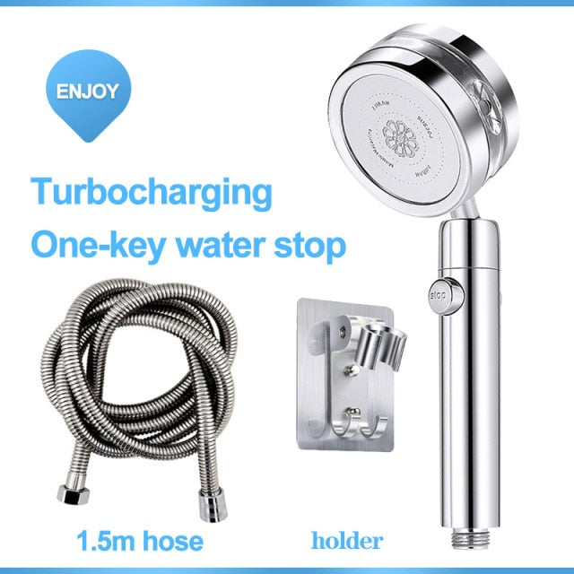Turbo Fan Booster Shower Head