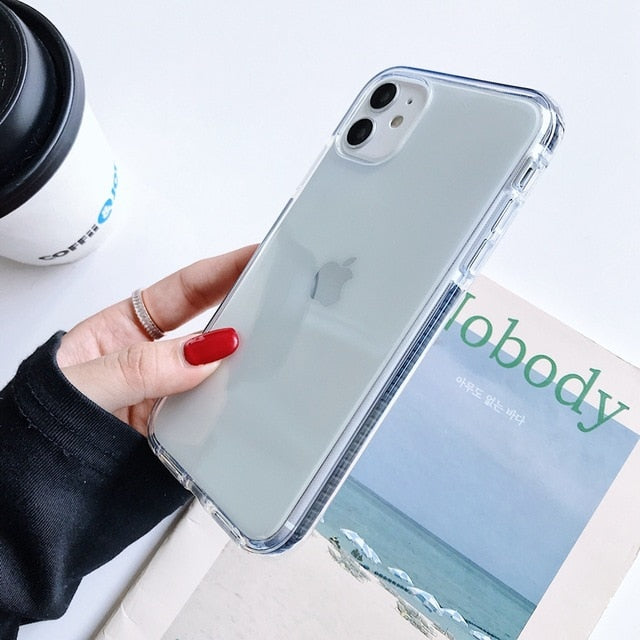 Transparent Shockproof Case For iPhone