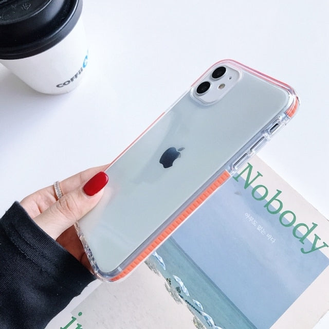 Transparent Shockproof Case For iPhone