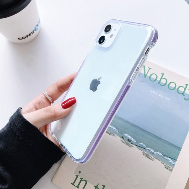 Transparent Shockproof Case For iPhone