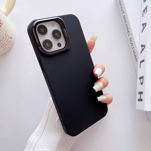 Lens Cover Stand Logo iPhone Case