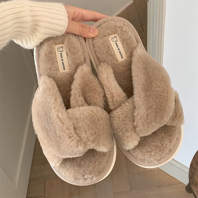 Women's Fuzzy Slippers
